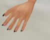 Sweets black tip nails