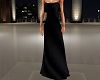 Black Silk Ruffle Dress