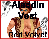 Aladdin Vest Red Velvet