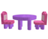 Girl pink&purple table