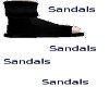 |K|Black Sandals|K|