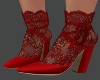 !R! Red Lace Tie Ups
