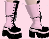 Black/Pink Boots~