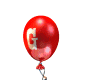 Red ball letter G animat