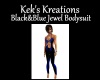 Blk&Blue Jewel Bodysuit