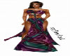 Long Dress  purple swirl