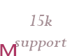 15k support sticker