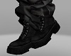 Cargo black boots
