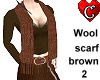 Scarf Wool brown2
