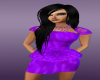 cool beauty purple dress