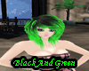 Emo Owl Black & Green