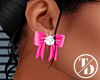 ♰| Pink Ribbon Earring
