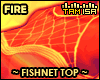 !T FIRE Fishnet Top Rls