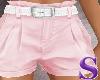Pink Shorts/Belt