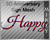 !MJ Anniversary SignMesh