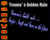 Yvonne`s Golden Role
