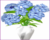 Vase w Blue Flowers