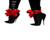 Red bow shoes UA