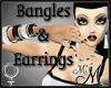 MM~ Bangles Earrings Set