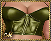 LEATHER LADY TOP GREEN