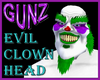 @ Evil Clown Head animat