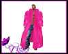 Hot Pink  Fur Jacket
