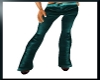 ~T~Teal Leather Pants F