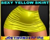 Sexy Yellow Skirt