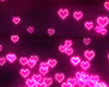 Pink Hearts Floor Light