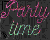 AG- Neon Party Time Sign