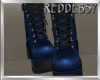 Blue Boots Black Sole