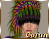 Mardi Gras Feather Hair
