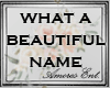 ae~What A Beautiful Name