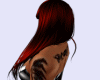 pelo largo rojo