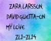 Z.LARSSON D.GUETTA-ON MY