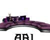 Purple grunge couch
