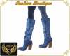 NJ] Cowgirl blue boots