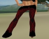 (A)Red Black Sexy Pants
