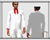 White Tux with red