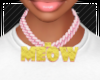 MEOW Pink Gold Chain