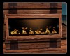 WOODEN FIREPLACE