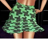 green houndstooth skirt