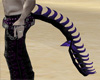 black purple demon tail