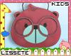 kids bear bag pink