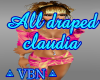 All draped claudia PY