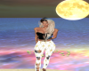 pant blanc et dorer