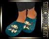 *SP*ChkMky Slippers Teal