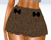 Brown Knit mini Skirt