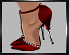 E* Red Holiday Heels