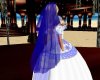 blue wedding veil